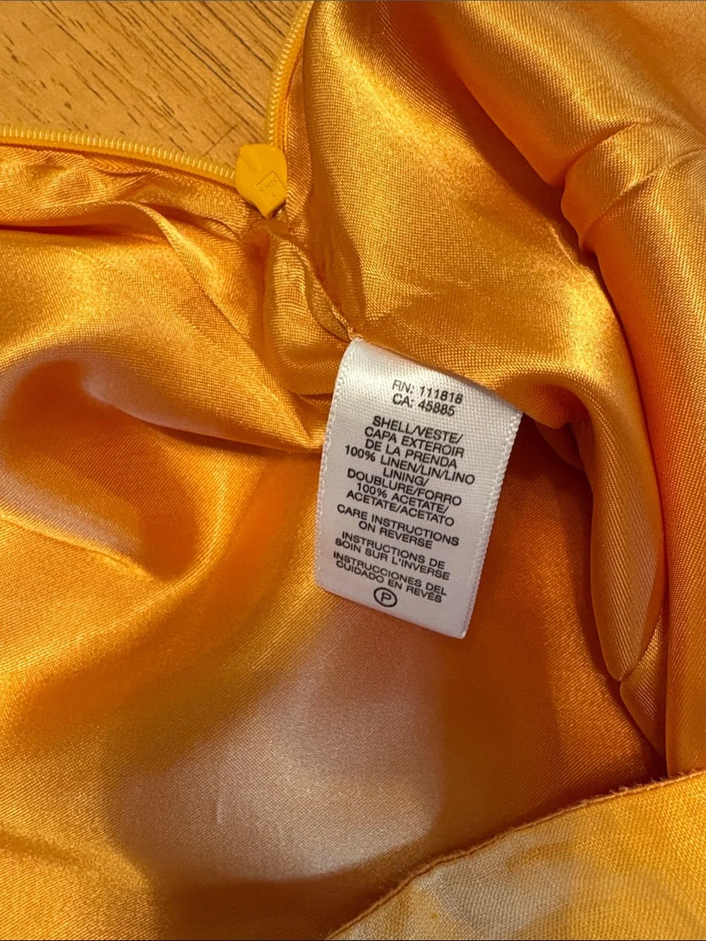 Michael Kors Yellow Linen Skirt Size 8 Floral Eyelet Embroidered Scallop Hem
